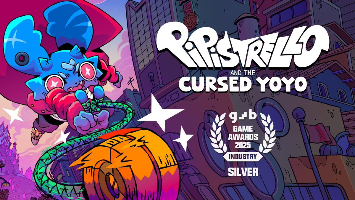 In more Pipistrello news today, we're thrilled that the game won a Silver Medal at the GWB Awards!🏆  #GWBAwards2026  <a href="/PocketTrap/">Pocket Trap</a>
