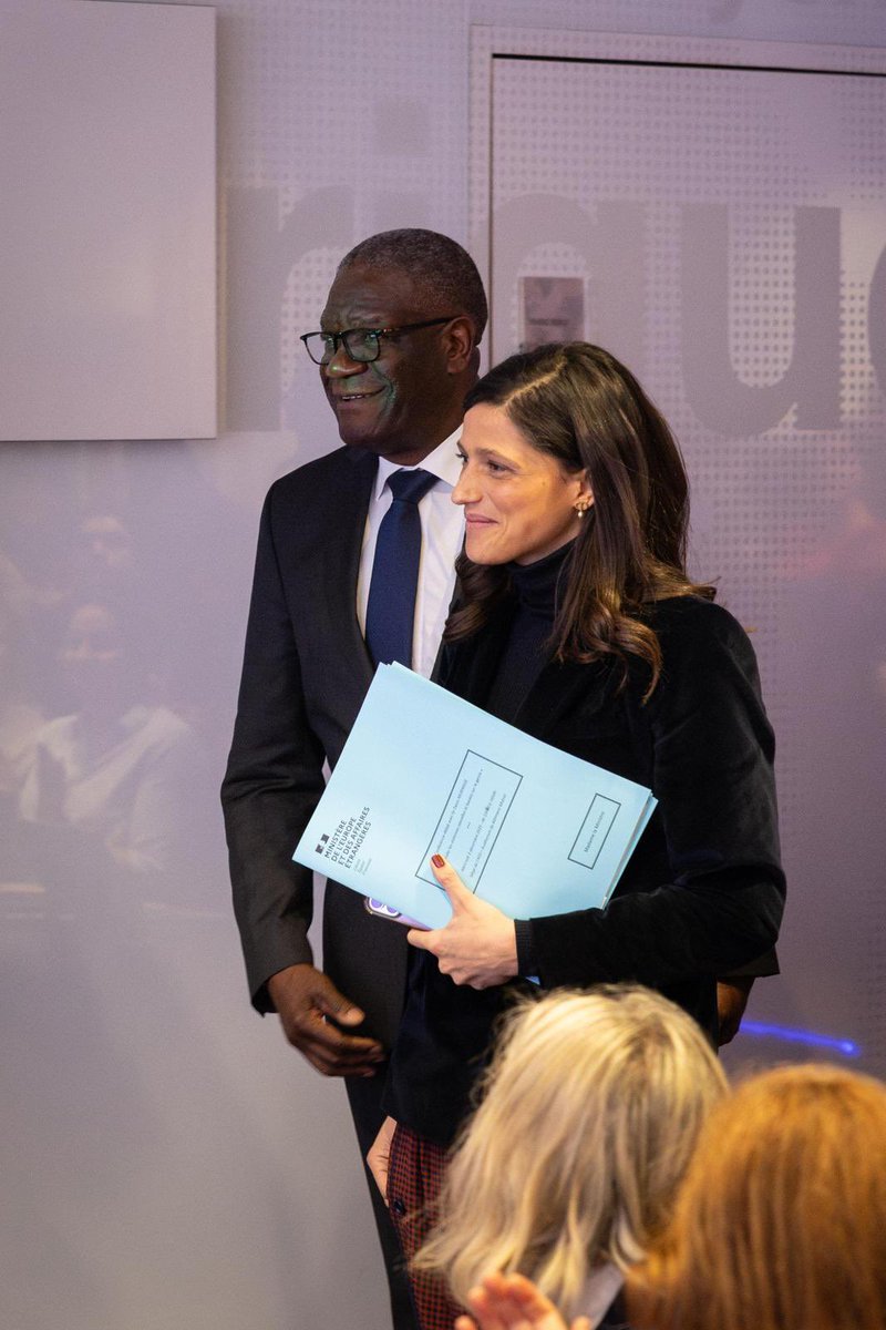 J’ai eu l’honneur d’échanger avec le Docteur <a href="/DenisMukwege/">Denis Mukwege</a> pour réaffirmer notre engagement contre les violences sexuelles en zones de conflits.

➡️ Les violences sexuelles en zones de conflit ont augmenté de 25 % entre 2023 et 2024. Son combat pour soigner et protéger les