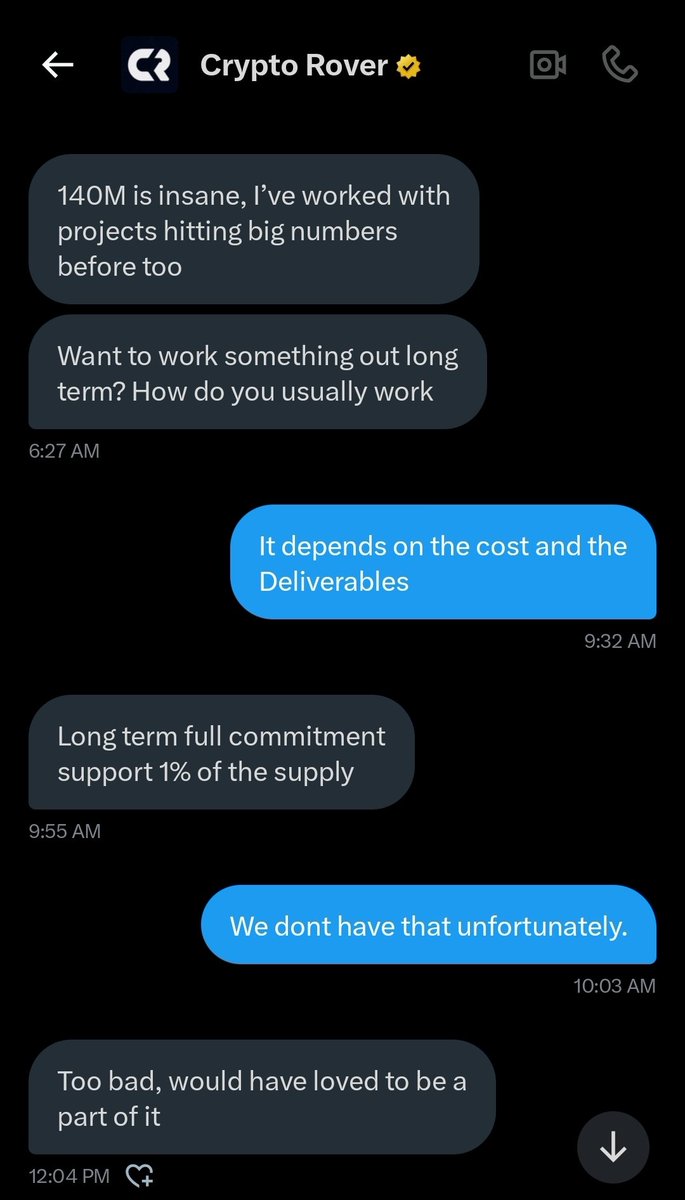 This is the ugly truth about the memecoin space. Influencers like <a href="/cryptorover/">Crypto Rover</a> will hype you up in private, tell you your project is “amazing,” then turn around and demand a massive cut of the supply before they’ll say a single word publicly.