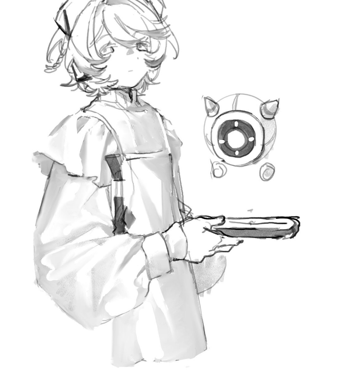 answer_1116's tweet image. 新立绘摸着摸着才发现生日了结果画完没赶上！但衣褶画舒服了