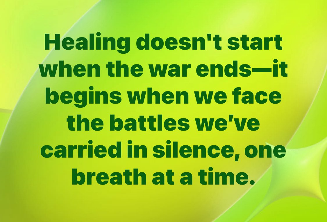scottartal's tweet photo. Healing doesn’t begin when the world gets quiet — it begins when we finally stop running from the battles we’ve carried alone.

One breath at a time.
One truth at a time.
One step forward at a time.

If you’re doing that work today, I’m proud of you. 💛🇺🇸

#PTSD #HealingJourney #MentalHealthMatters #Veterans #TraumaRecovery