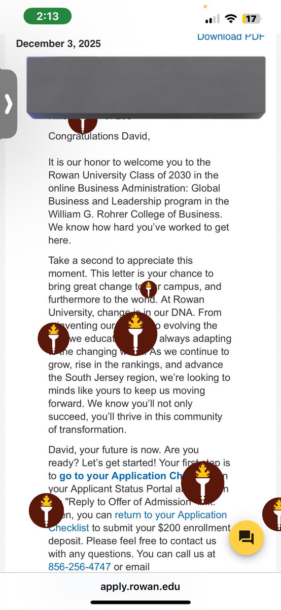David_Dortch22's tweet photo. Thank you @RowanUniversity ❤️. 
@Rowan_Football 👋🏾! https://t.co/hmkKOtDWJ1
