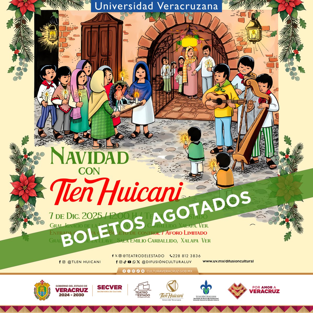 ‼𝗕𝗢𝗟𝗘𝗧𝗢𝗦 𝗔𝗚𝗢𝗧𝗔𝗗𝗢𝗦‼ en #TeatroDelEstado

Gracias por su interés, los esperamos con sus boletos el domingo 7 de diciembre a las 12:00 horas