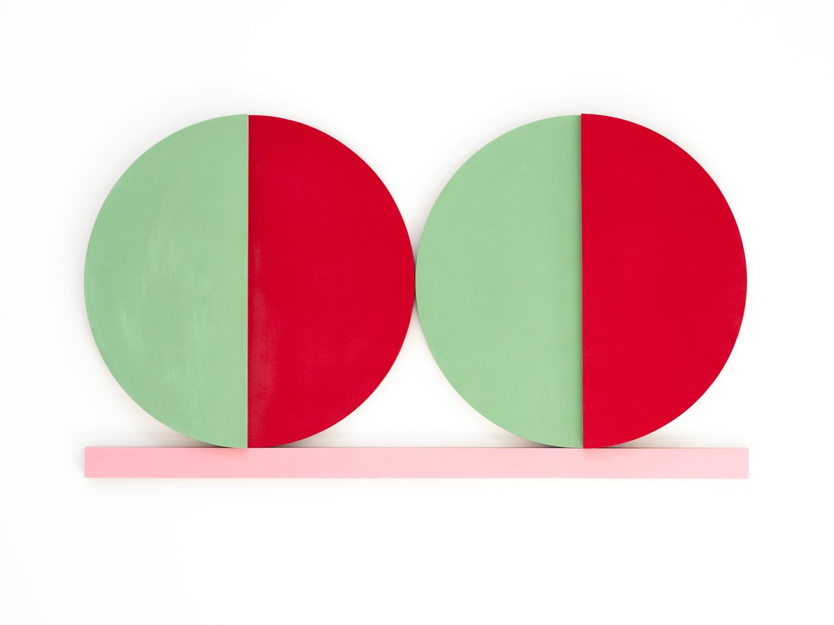 TONIGHT · 6–9 PM
BIG BABY JESUS
Rudolf Budja THEGALLERY · Miami Beach

Image: Double Circle, Wood and Encaustic Series, 2020 by Keith Sonnier
Cedar, flocking, paint; 24 × 44 × 1.75 in (60.96 × 111.76 × 4.45 cm)
Courtesy Tripoli Gallery © Keith Sonnier