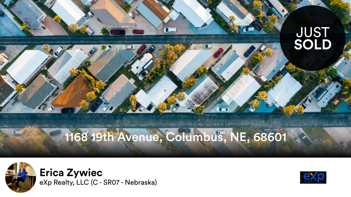 📍 1168 19th Avenue, Columbus, NE, 68601

My latest sale on RateMyAgent.
NE 20210577
rma.reviews/y0wf27tycuny

...
#ratemyagent #realestate