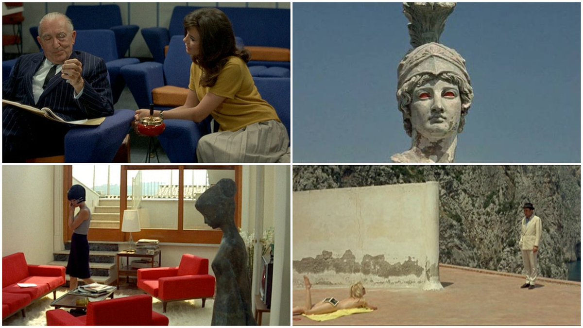 Jean-Luc Godard on Contempt (1963): 

"Moravia’s novel is a nice, vulgar one for a train journey, full of classical, old-fashioned sentiments in spite of the modernity of the situations. But it is with this kind of novel that one can often make the best films. 

I have stuck to