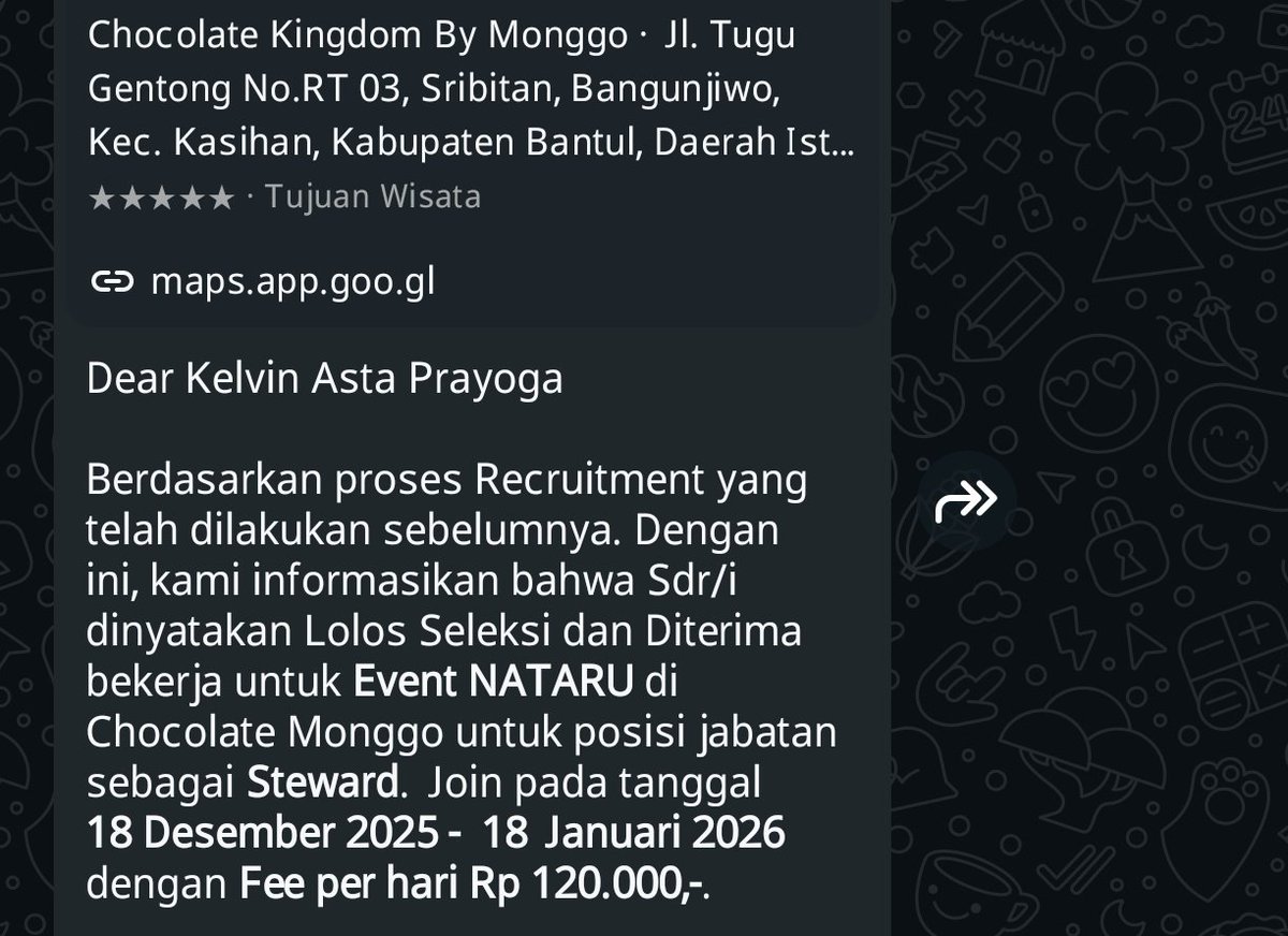 kelvas5's tweet photo. alhamdulilah dpt side quest nataru https://t.co/jvSsPELBm5