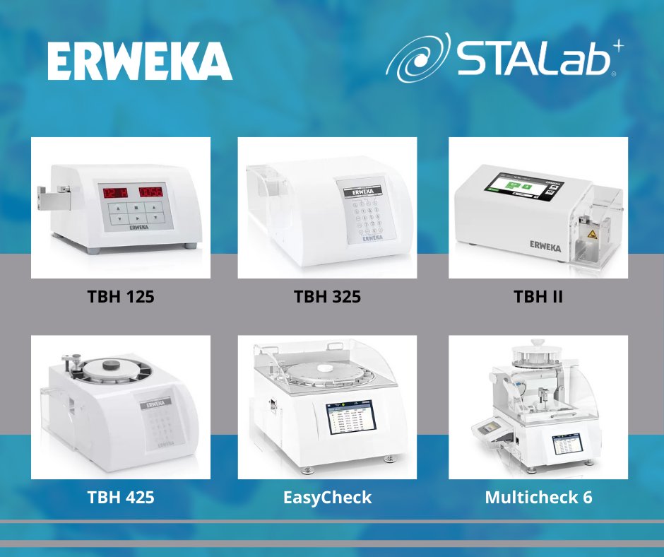 STALab_CL's tweet photo. Descubra la precisión, confiabilidad y tecnología de los durómetros Erweka, diseñados para cumplir al 100% con la USP y y son una solución aplicable a todo tipo de comprimidos.

🔵 STALab representante exclusivo de Erweka en Chile. https://t.co/xMxQR3ef8s