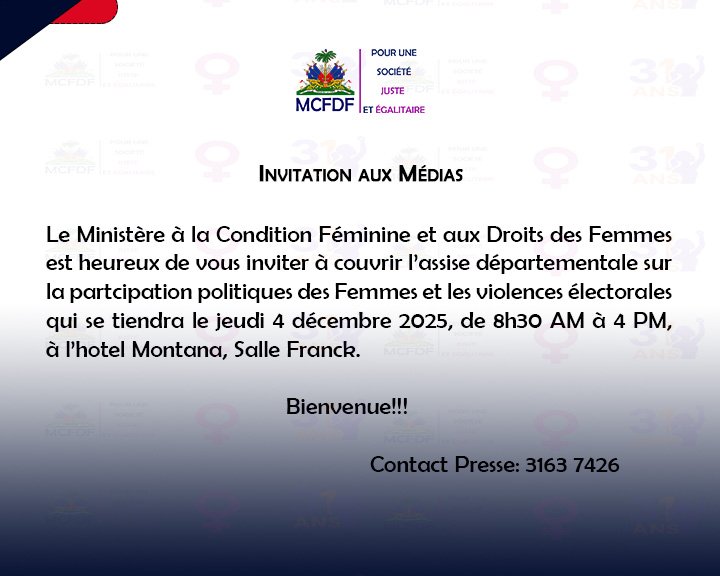 Ministere de la condition Feminine Officielle tweet media