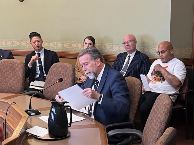 .<a href="/Statebarofwi/">State Bar of Wisconsin</a> member Ray Dall'Osto testifies in support of AB 583, increasing compensation limits for exonerees. 
Thanks to <a href="/vanwanggaard/">Van Wanggaard</a> and <a href="/Repjessie/">Jessie Rodriguez</a> for their leadership to bring justice to the wrongfully imprisoned.
