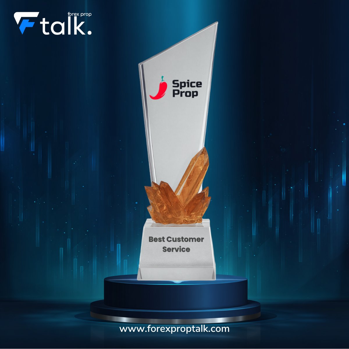 forexproptalk's tweet photo. π Forex Prop Talk Feature!
Spotlighting SpiceProp, winner of Best Customer Service - recognised by Forex Prop Reviews for delivering consistent, high-quality support to traders throughout the year.
#Forex #PropTrading #ForexPropTalk #SpiceProp #BestCustomerService #TradingAwards https://t.co/4rk1tWcbpT