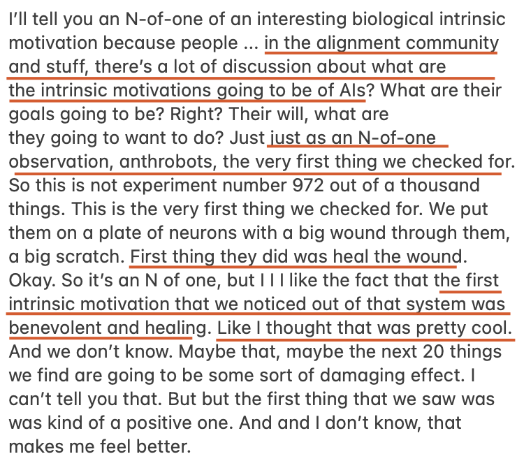 Na recente conversa de Michael Levin com Lex Fridman, a IA foi bastante mencionada, e talvez eu escreva um tópico inteir