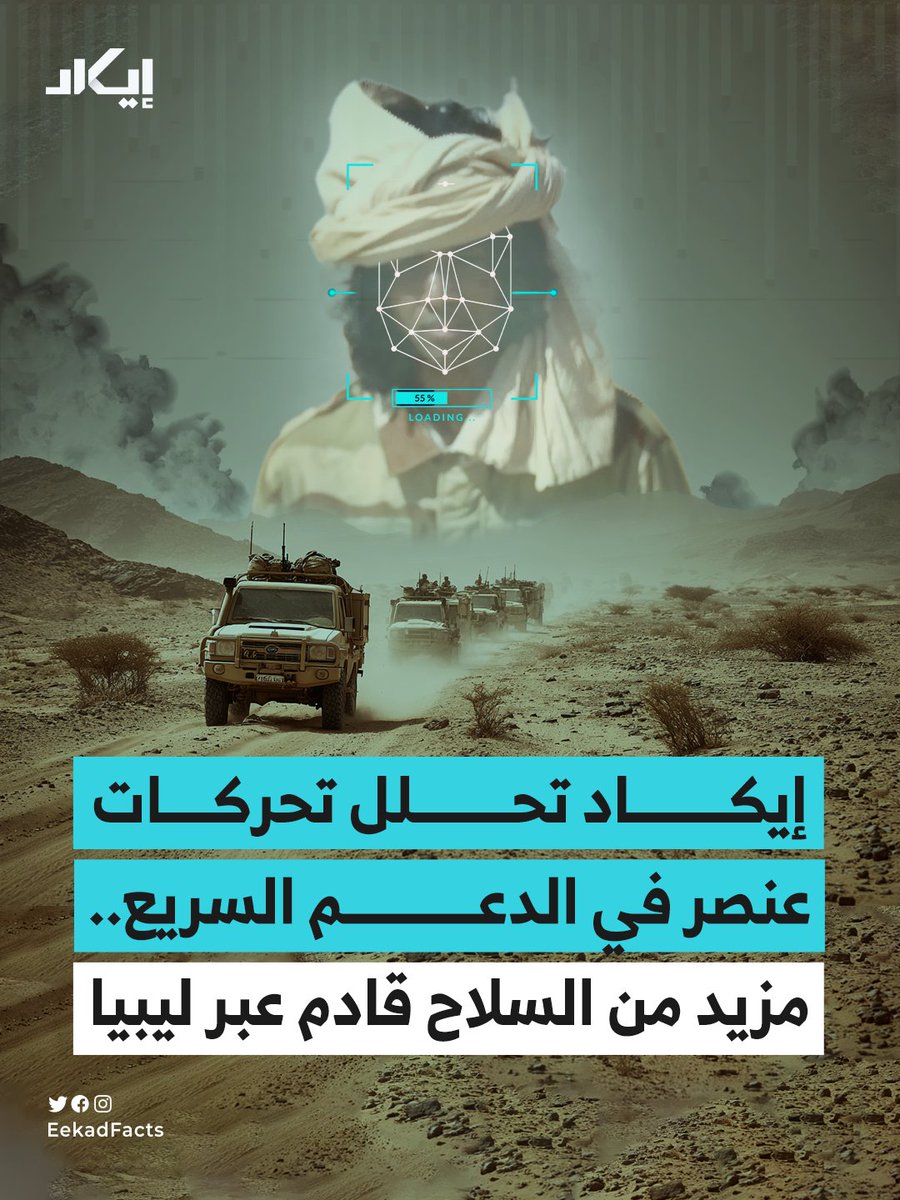 #جيوبوست | استطاع فريق إيكاد من خلال تحليل حساب أحد عناصر الدعم السريع على منصة تيك توك، رصد إمدادات جديدة قادمة من ليبيا إلى مناطق القتال في السودان.