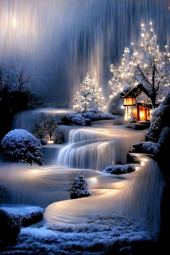 drhafezster's tweet photo. frozen cascades ❄️🤍
#winterart
#fantasylandscape
#enchantedwinter
#snowywaterfall
#dreamscape
#lanternlight https://t.co/W6SJSSk9fr