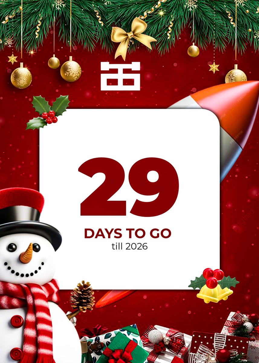 tobiofweb's tweet image. Almost forgot to post this 

29 DAYS LEFT TILL 2026 🔥 

No pause. No excuses. Just straight grind mode 😎⚡
Every late night, every small win, every silent struggle is loading something crazy for 2026 💥

#tobiofweb3 #web3 #2026loading