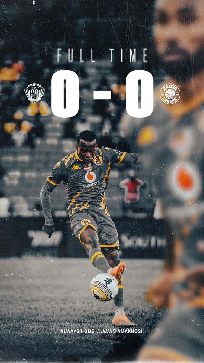 sundownsolieven's tweet image. 90 + 4’| #CU 0: 0 #KC 

Full-time score: Chippa United 0 : 0 Kaizer Chiefs

#Amakhosi4Life #BetwayPrem #AlwaysHome