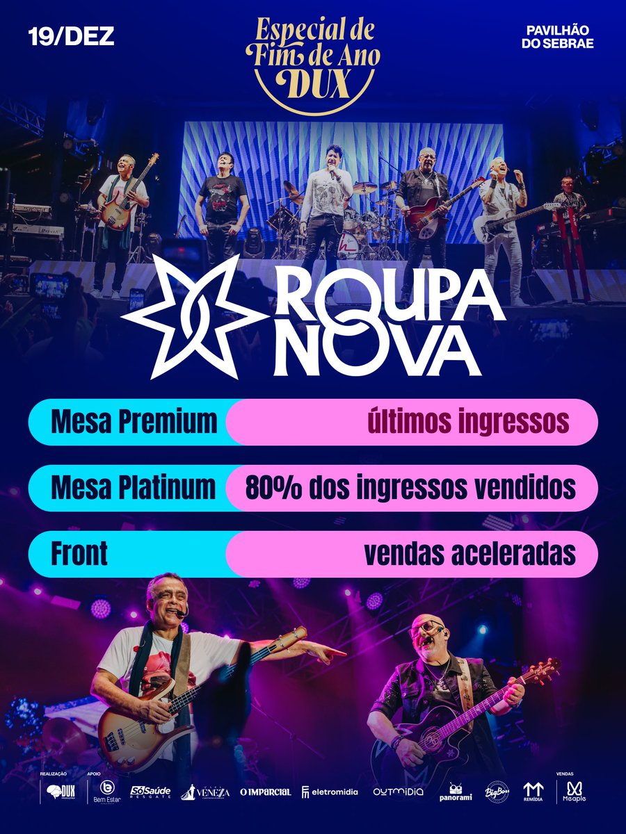 Bora fechar o ano cantando todos os clássicos de @roupanova juntos? 🤩

O #EspecialDux de fim de ano vai ser incrível ao lado de vocês. 🥂

Garanta seu ingresso em duxproducoes.com (link na bio)

#DuxProduções #SãoLuís
#RoupaNova