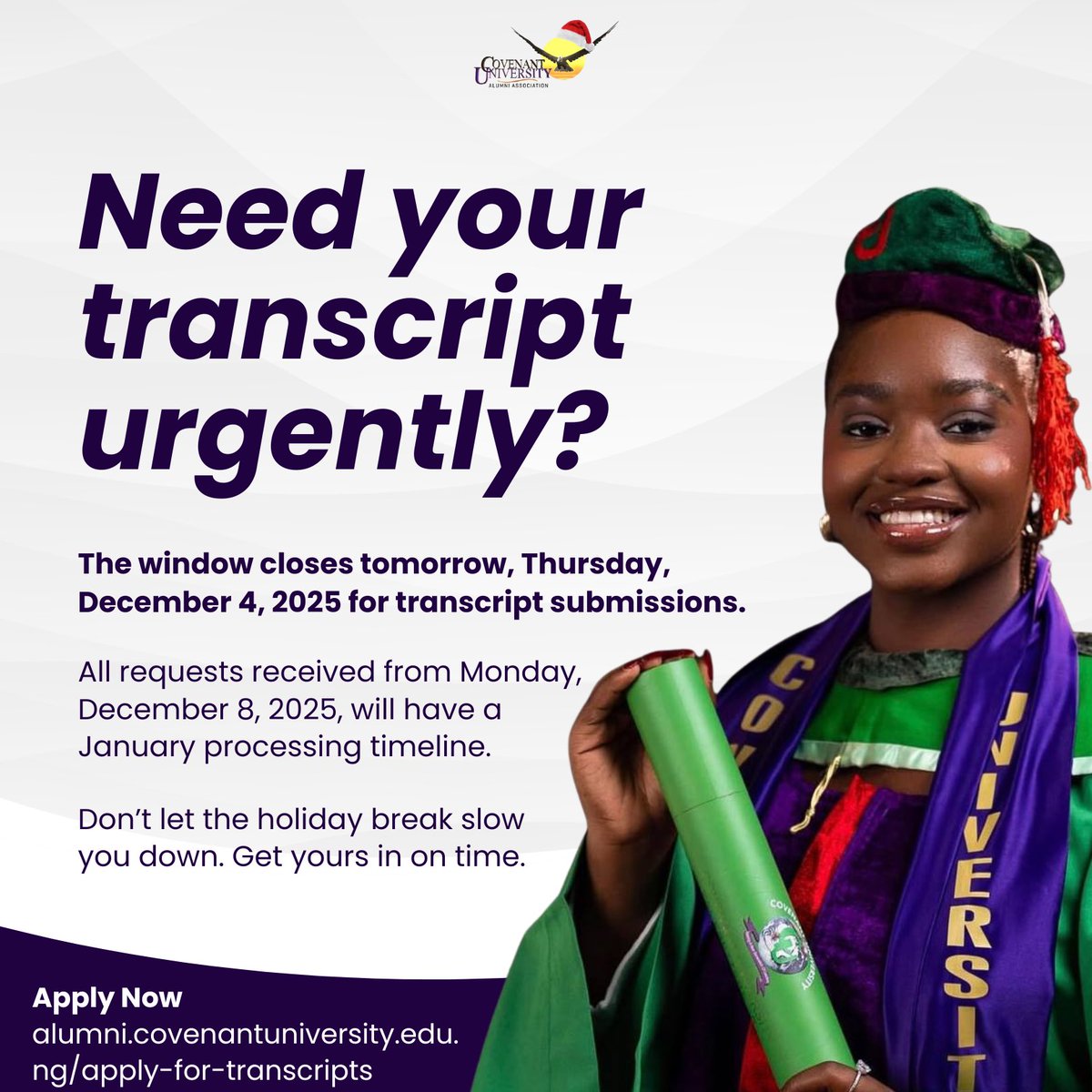 Covenant University Alumni Association (CUALA) tweet media