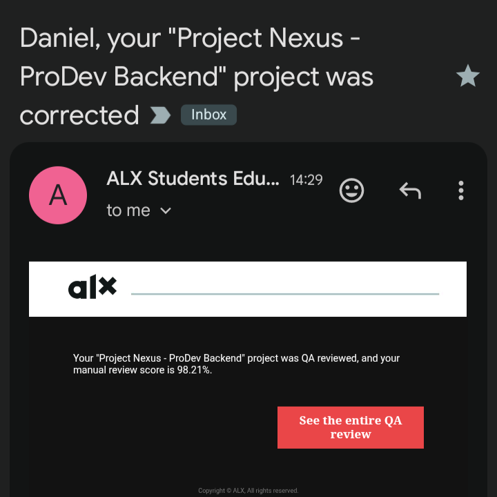 DohouDaniel10's tweet image. #365DaysOfSoftwareEngineering still lives 🌟
I have been doing harder things, but on a larger scale.

I'll share it all soon.

I've completed my project nexus for ProDev backend engineering on #ALX_PDBE @facesofalxse

API Docs: remosphere.onrender.com/swagger
App: remosphere.vercel.app