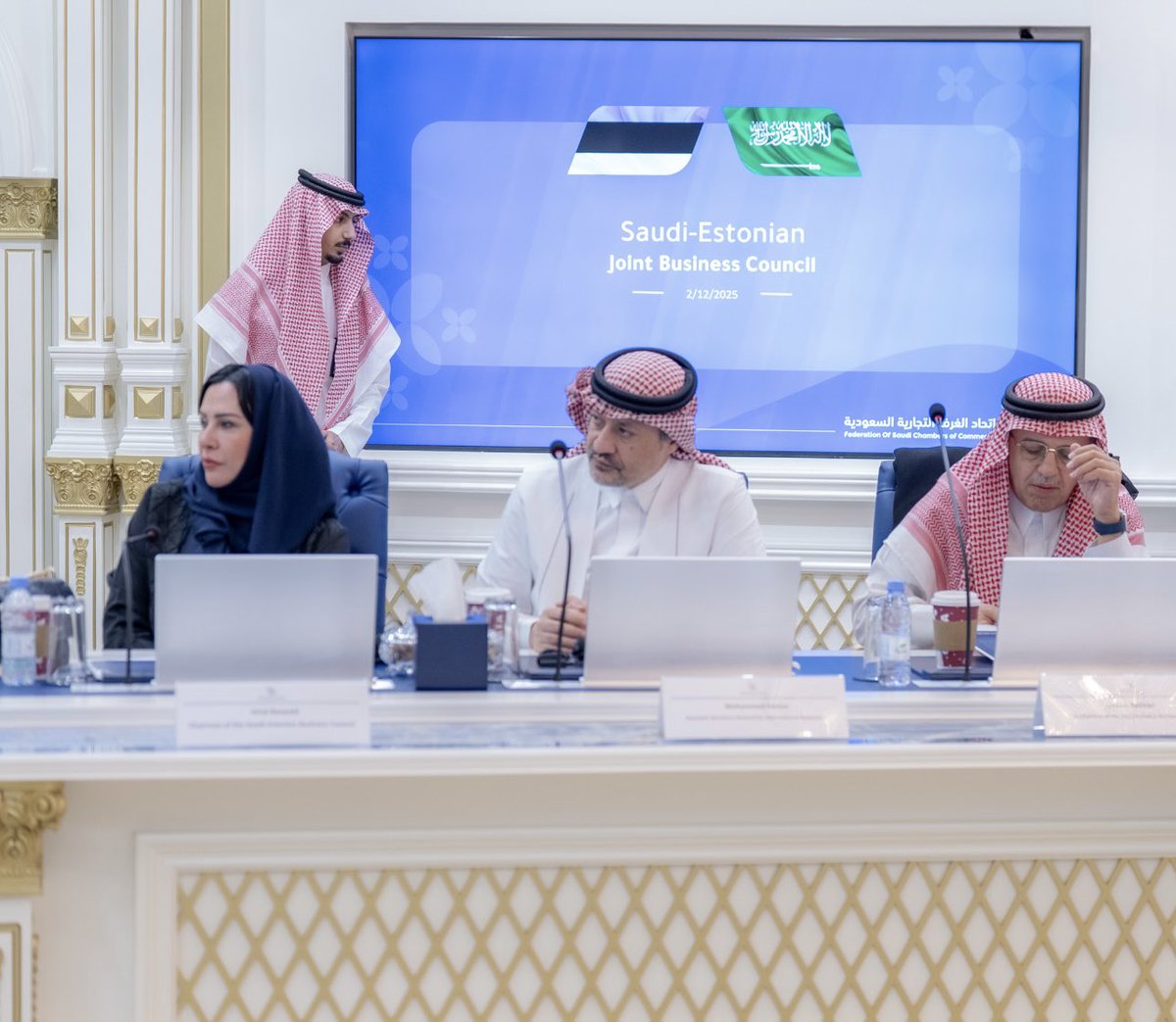 baswaid_amal's tweet photo. عقد مجلس الأعمال السعودي–الإستوني اجتماع الطاولة المستديرة في اتحاد الغرف السعودية برئاسة وزير الطاقة والبيئة الإستوني السيد أندريس سوت، وبحضور السفيرة الإستونية ماريا بيلوفا، والأمين العام لاتحاد الغرف السعودية الأستاذ وليد العرينان.
بمشاركة نحو 15 شركة إستونية وشركات سعودية. https://t.co/GQHCUuWZqH