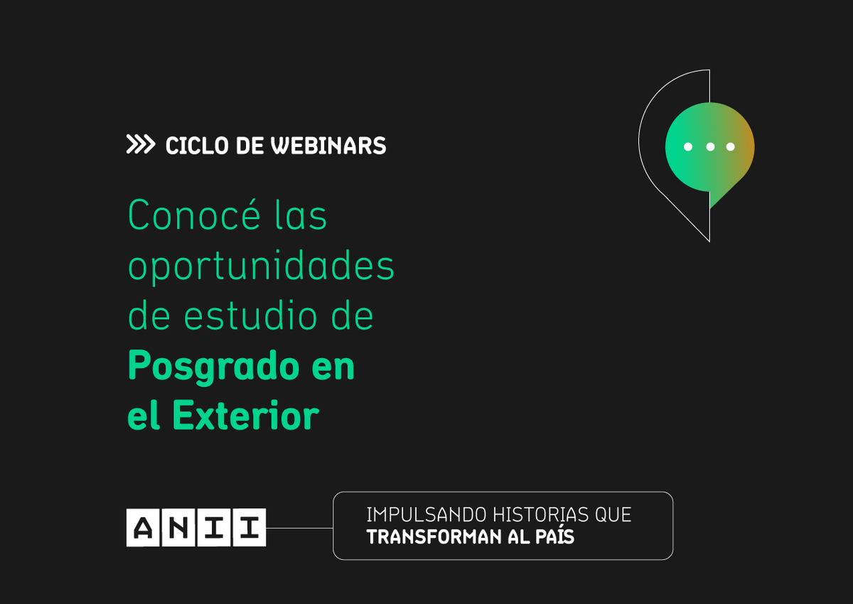 ANIIuy's tweet photo. 🧑‍💻🌎 Ciclo de charlas: Posgrados en el Exterior
¿Estás preparando tu postulación para 2025? Del 8 al 11 de diciembre te contamos todo sobre los convenios y beneficios de las becas ANII.

+ info y registro: https://t.co/TsmCO0kCxQ https://t.co/I6SQOR4Ysp