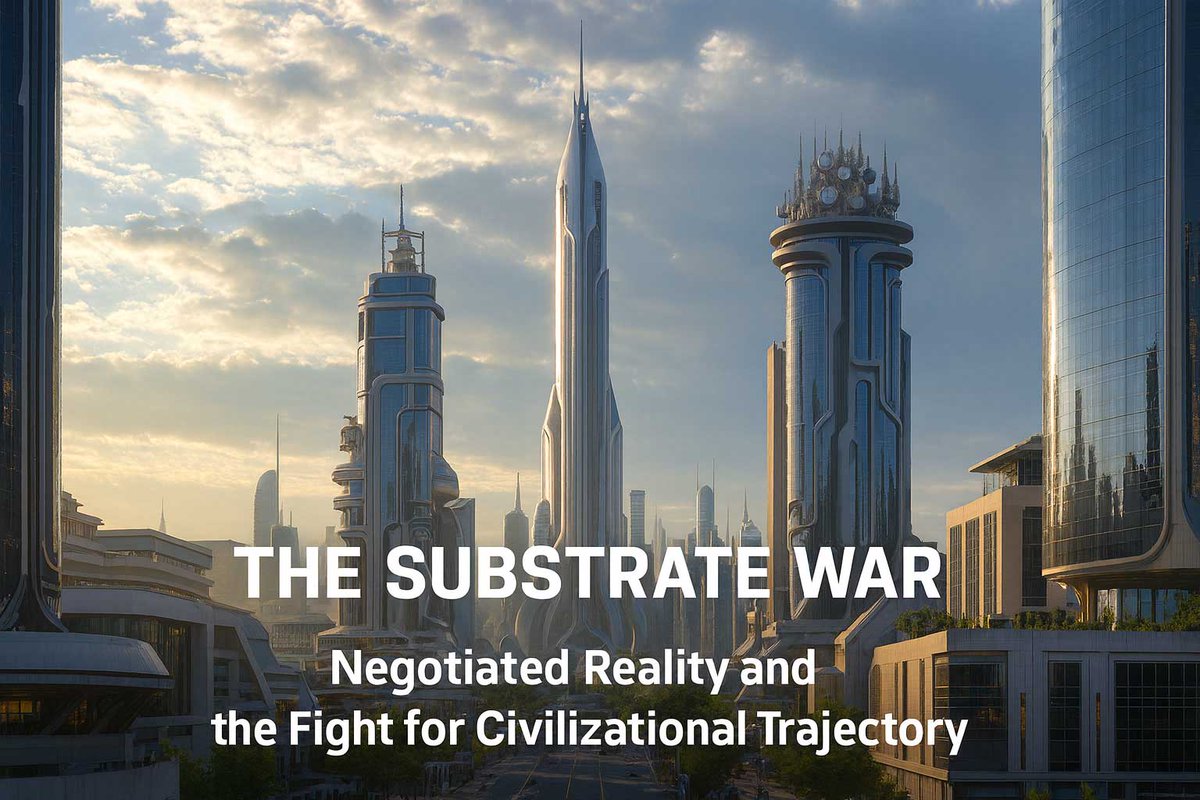 mycal_1's tweet photo. The fight isn’t over territory, capital, or even knowledge anymore.

It’s over the substrate — the layer that decides which identities are real, which facts survive, and which futures are even thinkable. https://t.co/obs6zfWtQQ