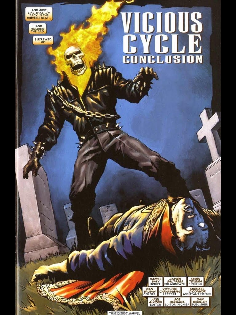 Rusticus_B's tweet image. Reading some #GhostRider comics and a funny little how it started vs how it’s going for both characters.