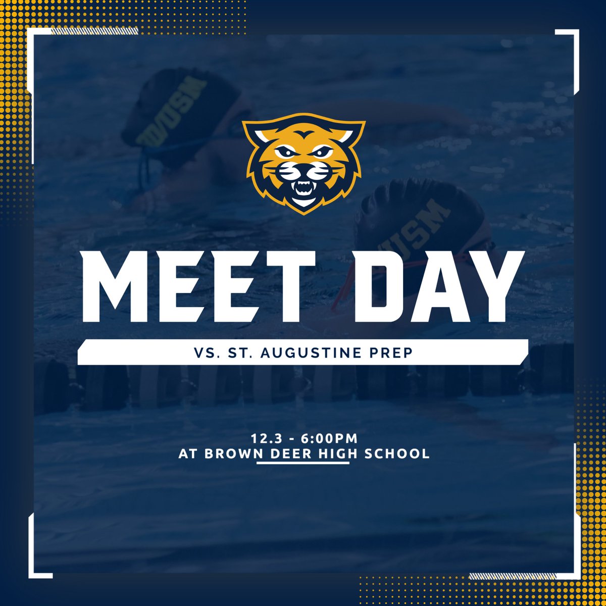 Meet Day! Good luck today!
<a href="/usmsocial/">University School of Milwaukee</a> <a href="/USMAthleticsAD/">Tim Williams</a> #BetterEveryday