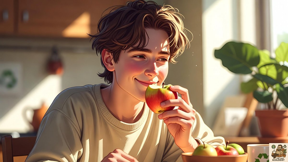 XLazyEcologist's tweet photo. Today I ate my apple whole — yes, even close to the core. 🍎
Reduced food waste by ~10%. 🌿
Nature made edible packaging, who am I to argue? 😀

#sustainability #eco #ecohumor #tinyacts #microacts #xlazyecologist https://t.co/jrp4Z92fEP