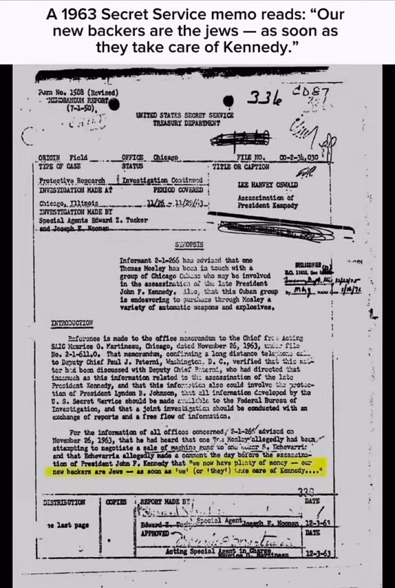 AdameMedia's tweet image. This revelation from the JFK Files went completely under the radar…