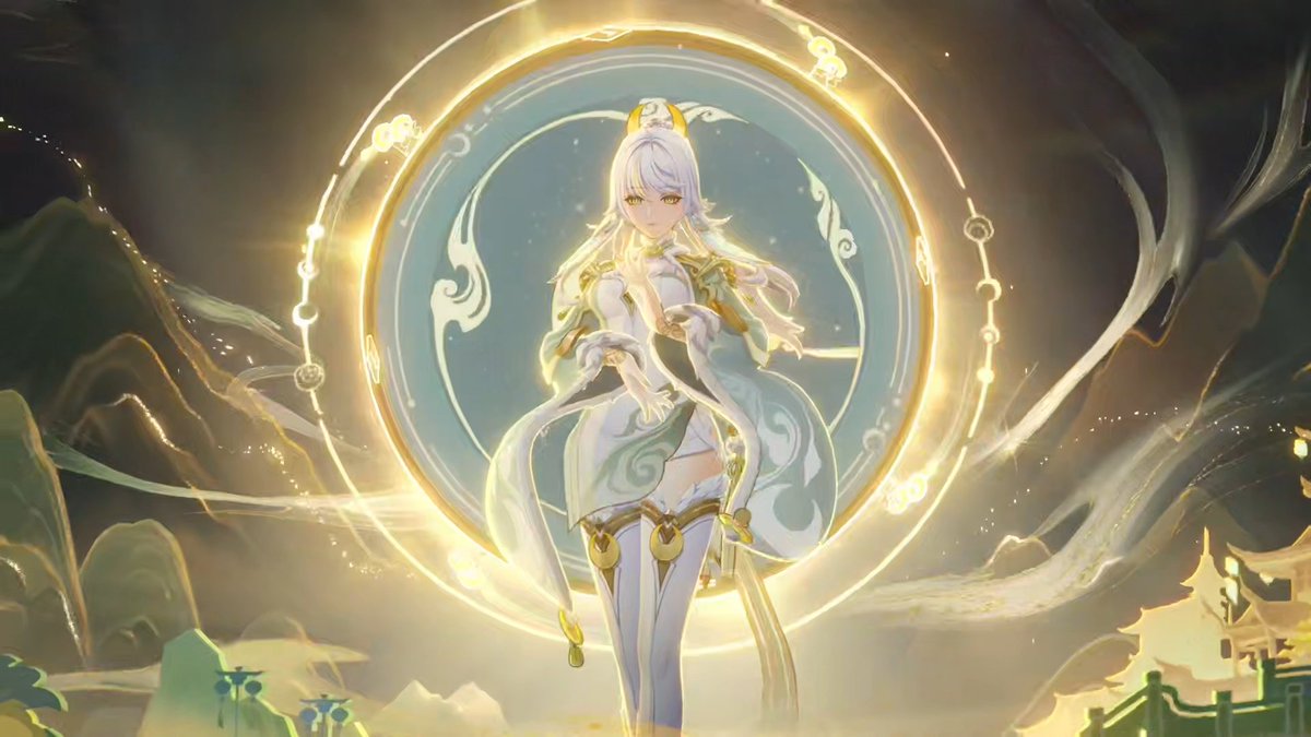 GENSHIN IMPACT 🌠🌠 ZIBAI LI HUA ARTS 🎨 🔸➣ BURST ➙ NAMECARD