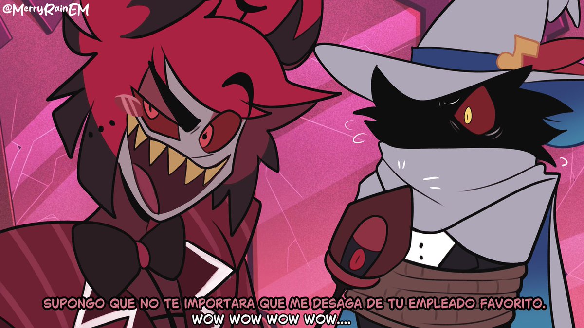 MerryRainEM's tweet photo. Plot twist: Nunca le pagaron a Noct!
Un pequeño comic de viñetas de mi OC secuestrado y amenazado para sus Jefes!

#Habinhotel #Hazbinhiteloc #HazbinHotelFanart #HazbinHotelVox #vox #valentino #HazbinHotelValentino
#HazbinHotelAlastor #alastor https://t.co/QsV4j4F3bS