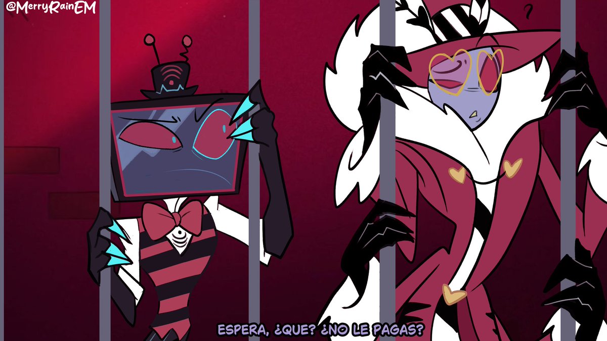 MerryRainEM's tweet photo. Plot twist: Nunca le pagaron a Noct!
Un pequeño comic de viñetas de mi OC secuestrado y amenazado para sus Jefes!

#Habinhotel #Hazbinhiteloc #HazbinHotelFanart #HazbinHotelVox #vox #valentino #HazbinHotelValentino
#HazbinHotelAlastor #alastor https://t.co/QsV4j4F3bS