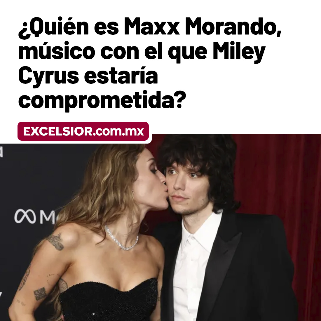 Excelsior's tweet photo. Maxx Morando, baterista y productor, es el prometido de Miley Cyrus tras cuatro años de relación. Te contamos más acerca del futuro esposo de la cantante. 👇💗🎧💽
#mileycyrus #comprometidos #cantante
https://t.co/AEM5bglb07 https://t.co/o3rnLf8wAU