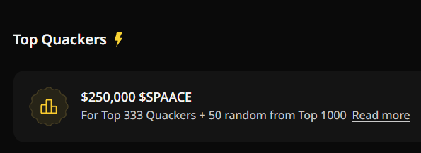 Yokai_Syndicate's tweet image. there is only one day left in Epoch 1 at @wallchain , so the time is running out.  This is the best time to get more involved on @spaace_io  if you have been thinking about it but have not done it yet.  If you do more activities now, you can get a stronger multiplier for your…