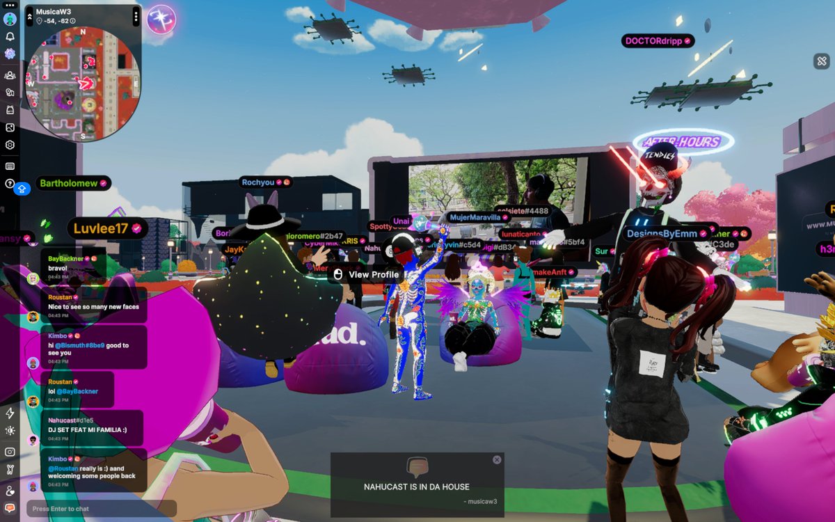 Closing the stage with the best LOFI BEATS CHILLHOP 24/7 FOR PRODUCTIVITY WORK CONCENTRATION CODING THE NEW UNISWAP DJ Set by <a href="/Nahucast_beats/">Nahucast</a>  on 

MusicaW3 Party Pad at <a href="/decentraland/">Decentraland</a>