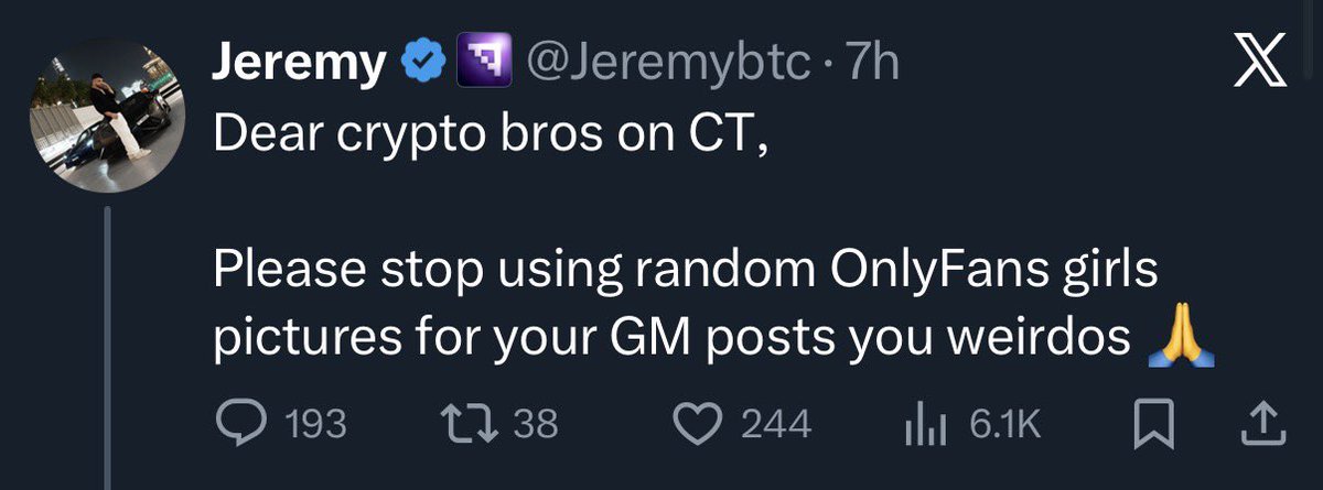 Jeremybtc's tweet image. This is not what I meant 😭
