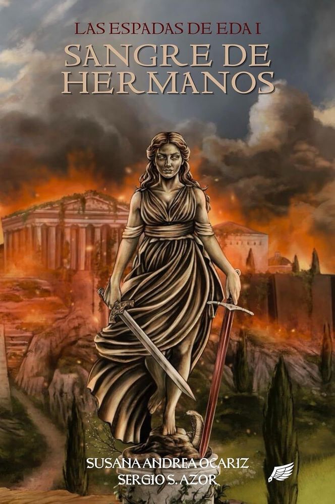 stopthewizzy's tweet image. Si buscas regalar fantasía estas navidades, te presento Sangre de Hermanos (Las Espadas de Eda I):   
✅ Épica con tintes grimdark 
✅ Personajes grises y complejos 
✅ Worldbuilding que mezcla Grecia clásica y cultura celta, y recuerda a Tolkien sin ser una copia.

En Amazon