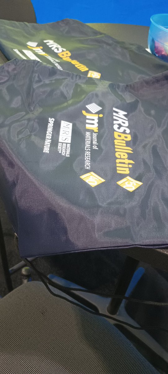 Come to the MRS Publications booth in the Exhibit Hall and pick up an anniversary backpack! #F25MRS #SciComm