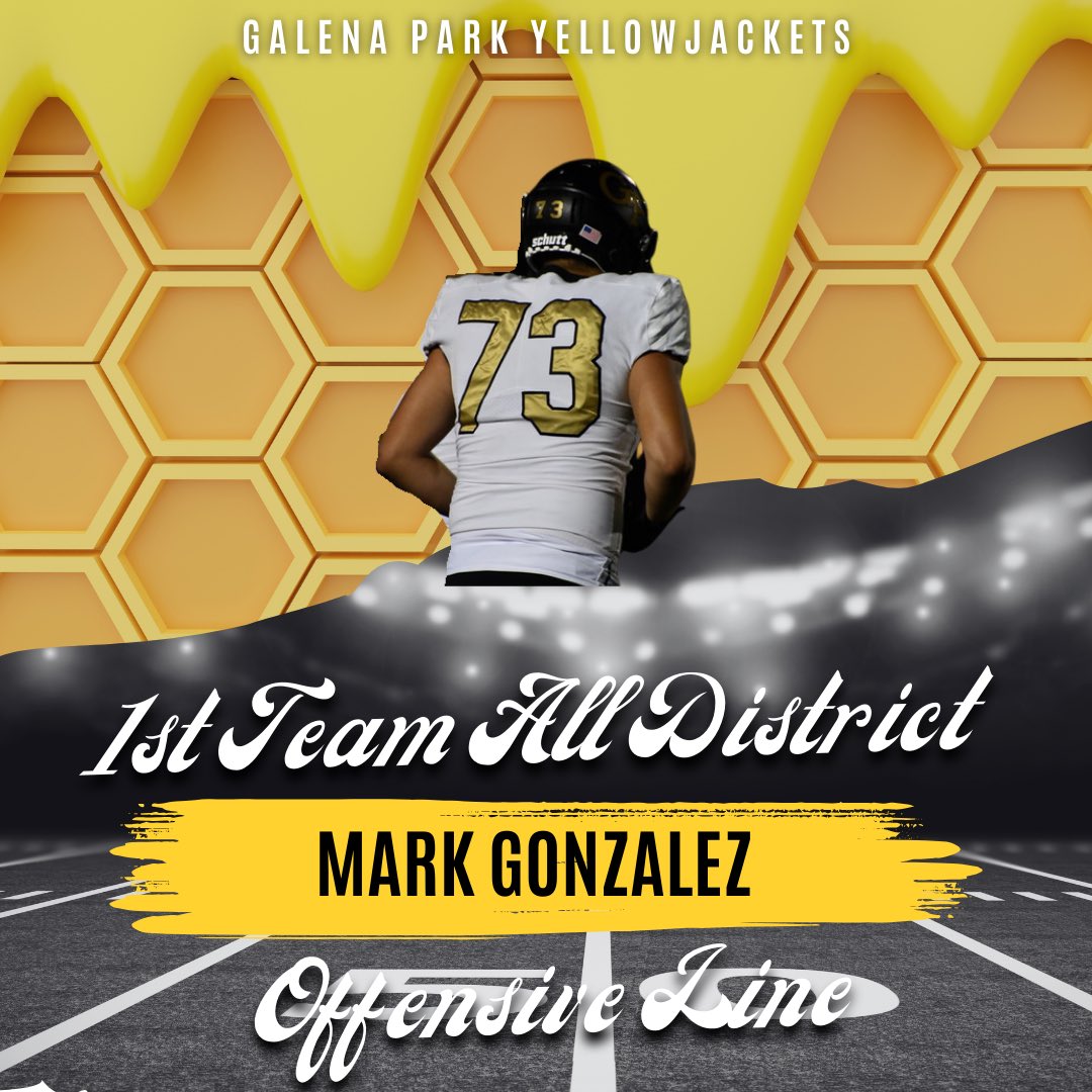 GPHS_Athletics's tweet image. Congratulations to our 2025 Offensive All District Selections! 🐝 🏈@GalenaParkISD @GPHS_GPISD @KaeWalker2