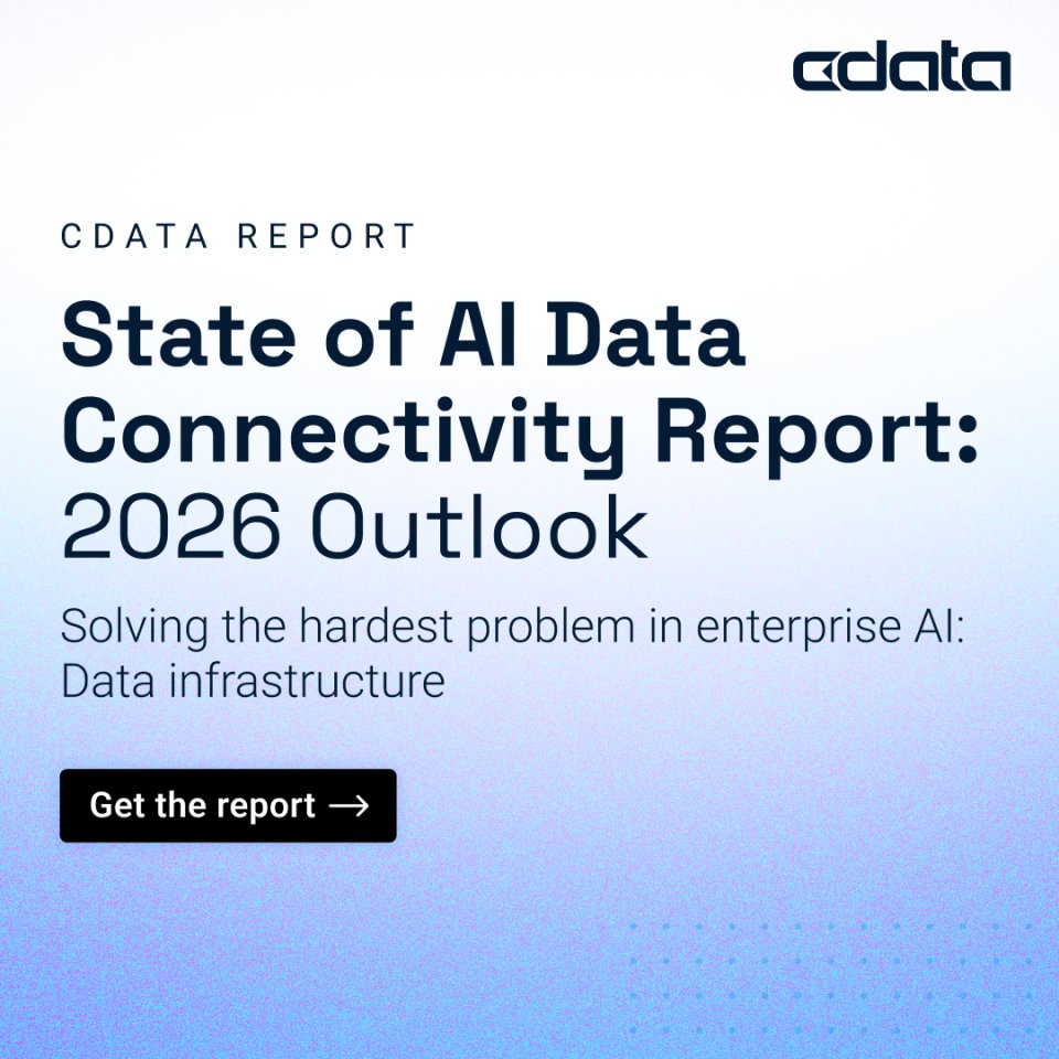 cdatasoftware's tweet image. Have you heard: 94% of AI leaders say their data infrastructure is not AI-ready. 😳  

AVAILABLE TODAY - State of AI Data Connectivity Report: 2026 Outlook

Our research reveals what needs to change—and what the most advanced teams are doing differently: bit.ly/4osJ1od