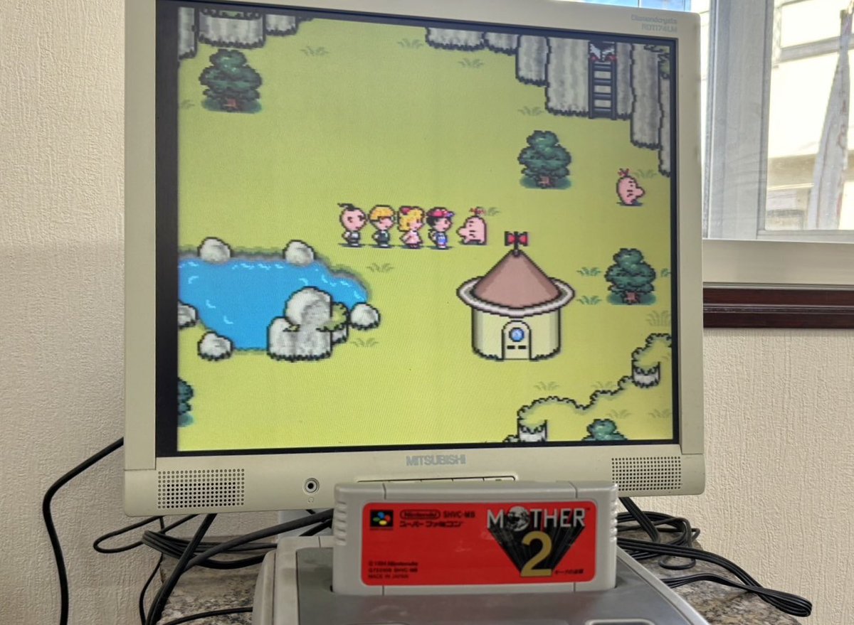 お客様から頂きました「MOTHER2」】 初代のファミコン版MOTHERは自力で