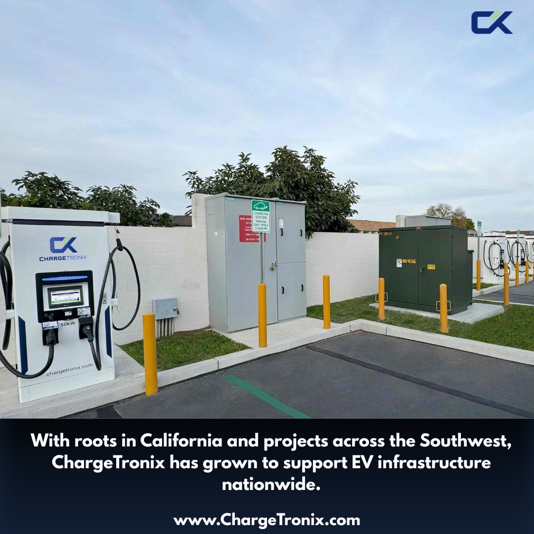 ChargeTronixUSA's tweet image. From California to nationwide, ChargeTronix delivers turnkey EV charging with trusted local partners.

🔹 Full project ownership
🔹 Permitting + utilities
🔹 Modular, scalable DCFC
🔹 National reach, local expertise

chargetronix.com

#EVInfrastructure #EVCharging