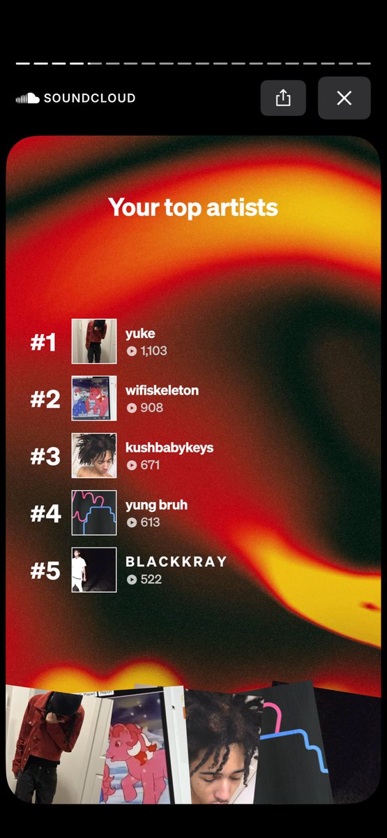 2025 i basically switched to soundcloud mid year so my shit is split this year