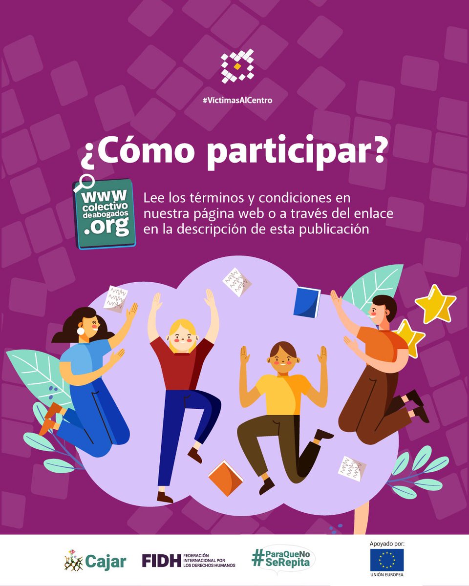 📙Concurso nuevas narrativas de paz

¿Eres estudiante universitario/a en Colombia?
¿Tienes una propuesta académica que pueda acercar a las juventudes urbanas con víctimas del conflicto armado?

🎯 Esta es tu oportunidad de ser parte de un cambio real.

Presenta tu estrategia y
