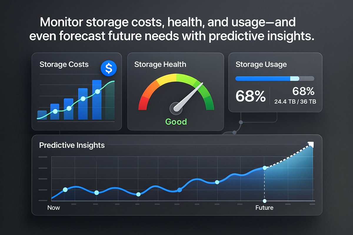Fleet-wide visibility gives you total control over your storage environment.
See costs, health, and usage in one powerful dashboard—no guessing, no blind spots.

Stay ahead with:
✔ Real-time storage health tracking
✔ Cost insights and usage analytics

🔗 storagefleet.com