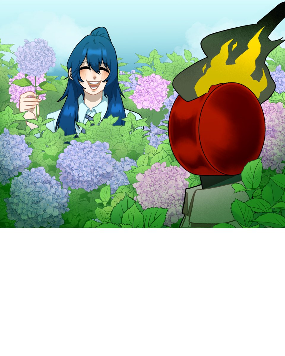 달력 일러 홍루와 단테
6월 수국