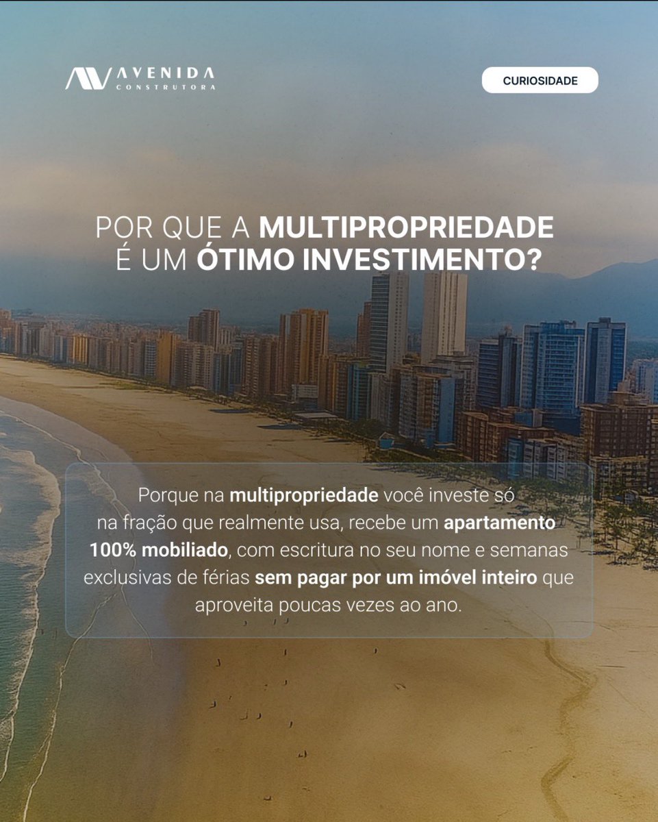 avenida_constr's tweet photo. #Multipropriedade #InvestimentoInteligente #PraiaGrande #ApartamentoDaPraia #AvenidaConstrutora #AffinityResidence #PriorityResidence #ApartamentoDeTemporada #FériasComConforto #LitoralDeSP #RendaComLocação https://t.co/1jLVapOcTd