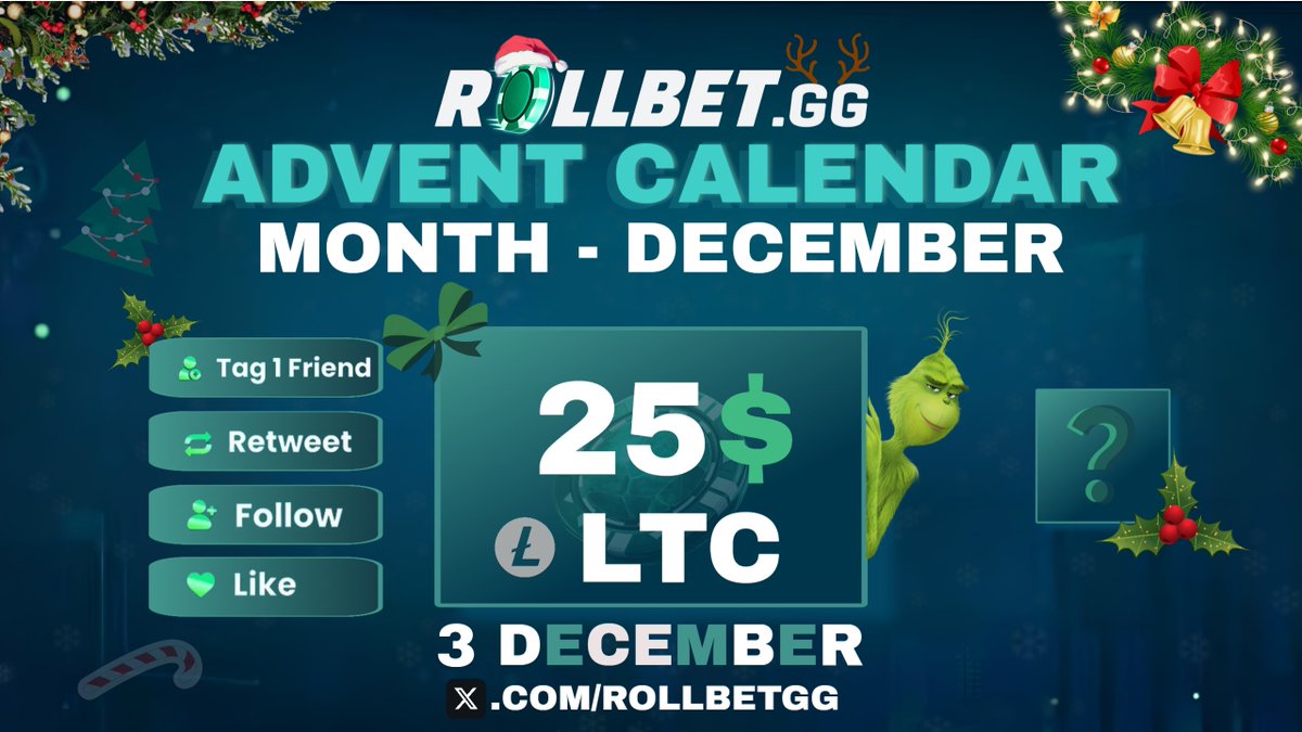💸$25.00 Litecoin Giveaway

To participate you must:

❖ Follow <a href="/rollbetgg/">Rollbet.gg</a> 
❖ Like + Retweet
❖ Tag one friend

⌛️24h until a winner gets chosen, best of luck!