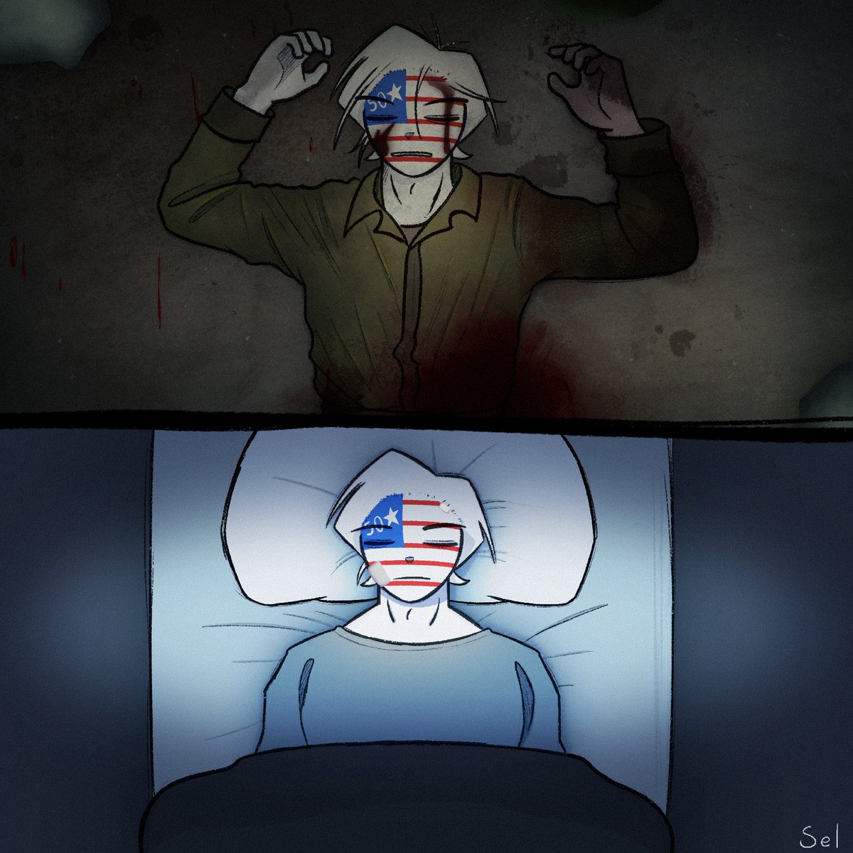 sel__xdd's tweet photo. 3. Tiempos de guerra // Times of war ๐ช
#CountryHumans #countryhumansusa #countryhumansperu #countryhumansusa #usper #perusa #countryhumansusper https://t.co/8kmaOk70eO